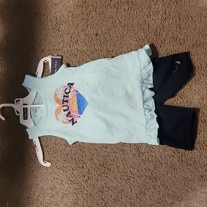 Set of 2 piece nautica tsirt and sort pants for girls